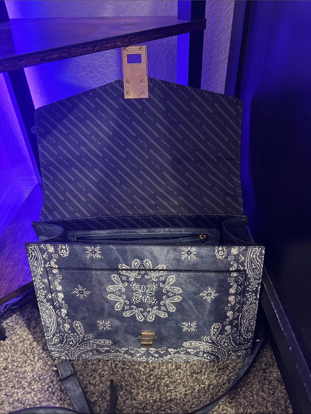 Aldo polished hardware roomy